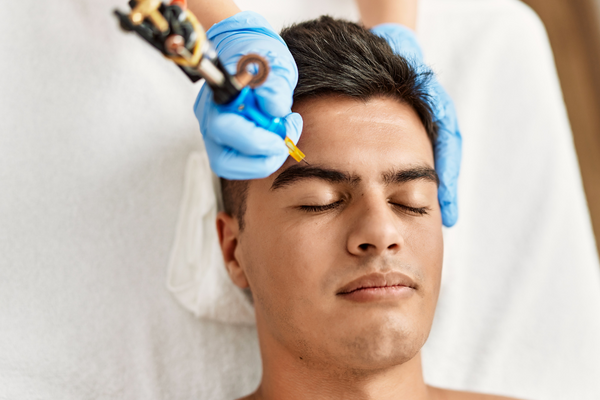 men's microblading healing process, urth